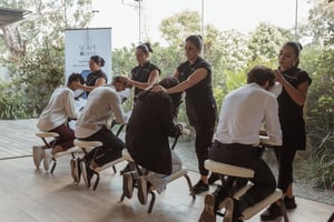 Masaje en silla Shiatsu